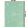 Non-Stick Silicone Dough Mat – Anti-Slip Baking & Pastry Mat Silicone Baking Mat Axl Green-50x70cm