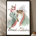 Ernest & Celestine HD PVC Self-Stick Wall Art Poster Wall Art Poster Axl White08 40X50cmNoframe