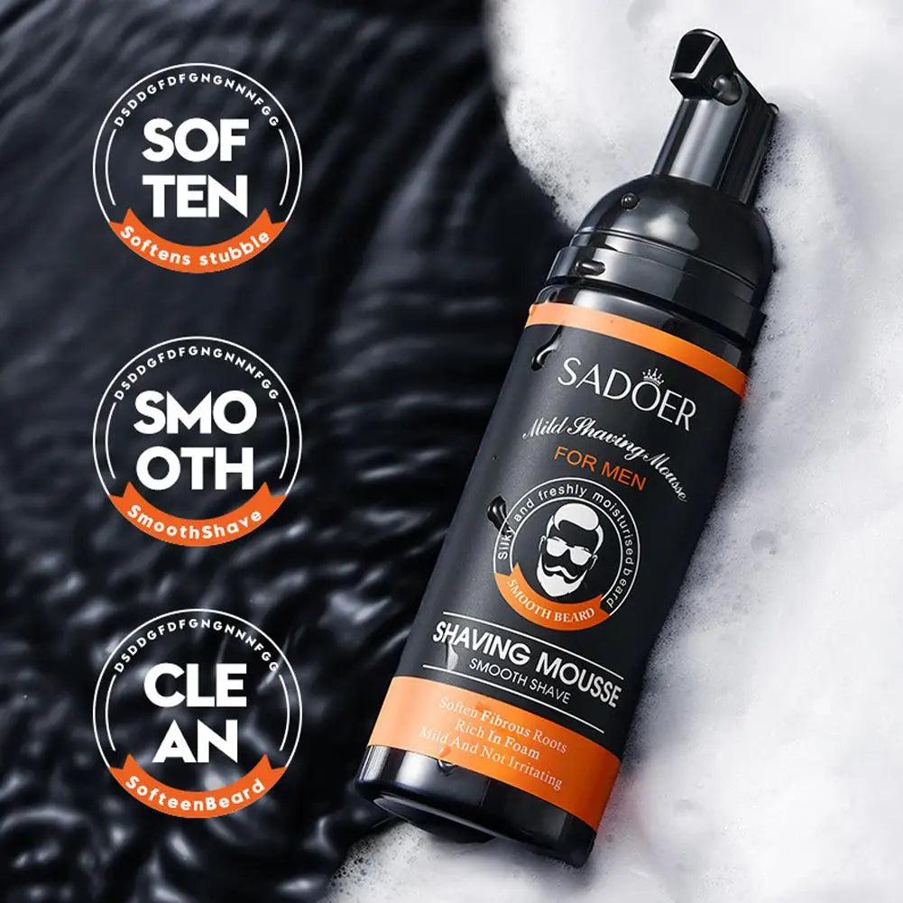 Sadoer Men's Shaving Cream – Aloe Vera & Vitamin E, 60ml Men's Shaving Cream Axl