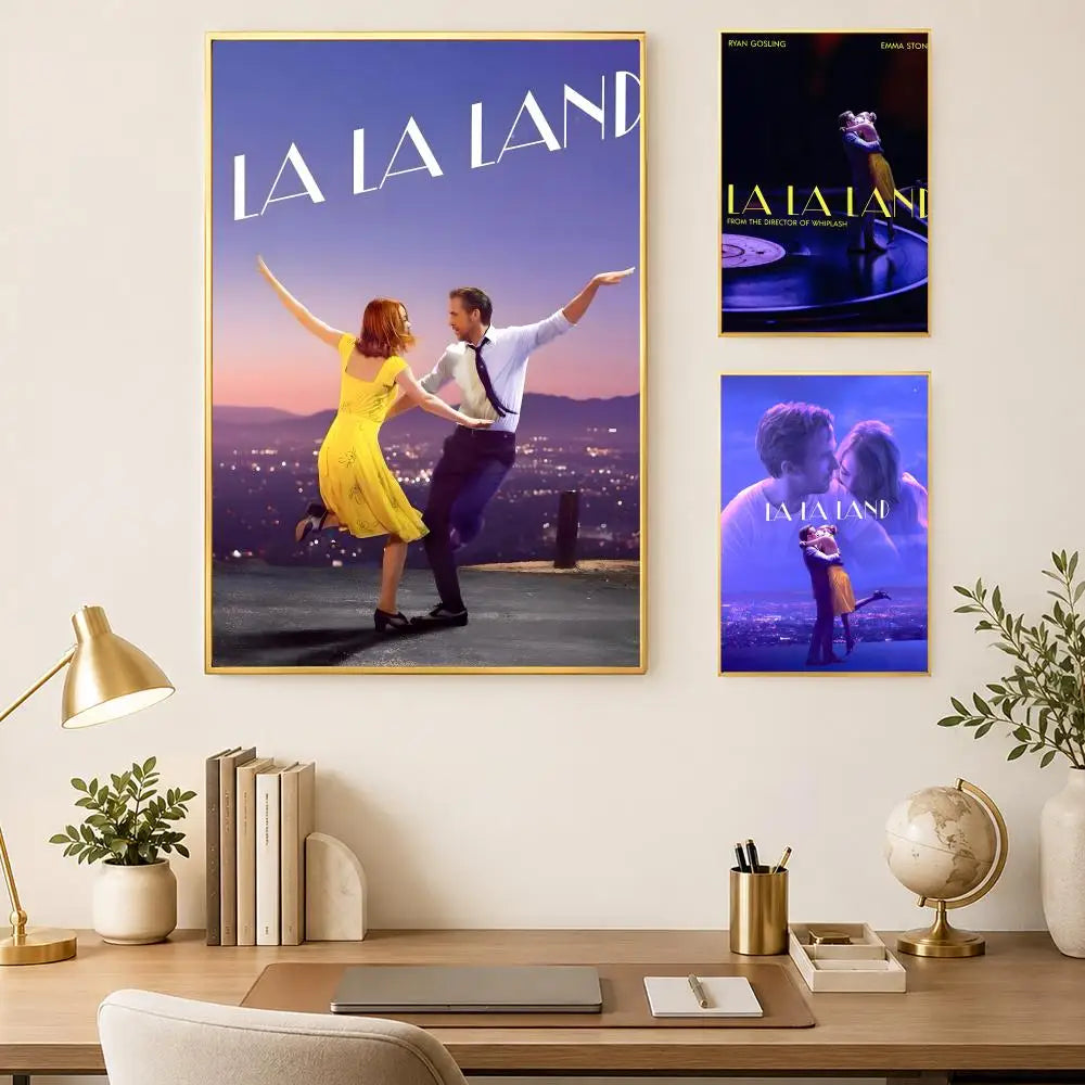 La La Land Movie Poster – Self-Stick HD PVC Wall Art Decor Wall Art Poster Axl