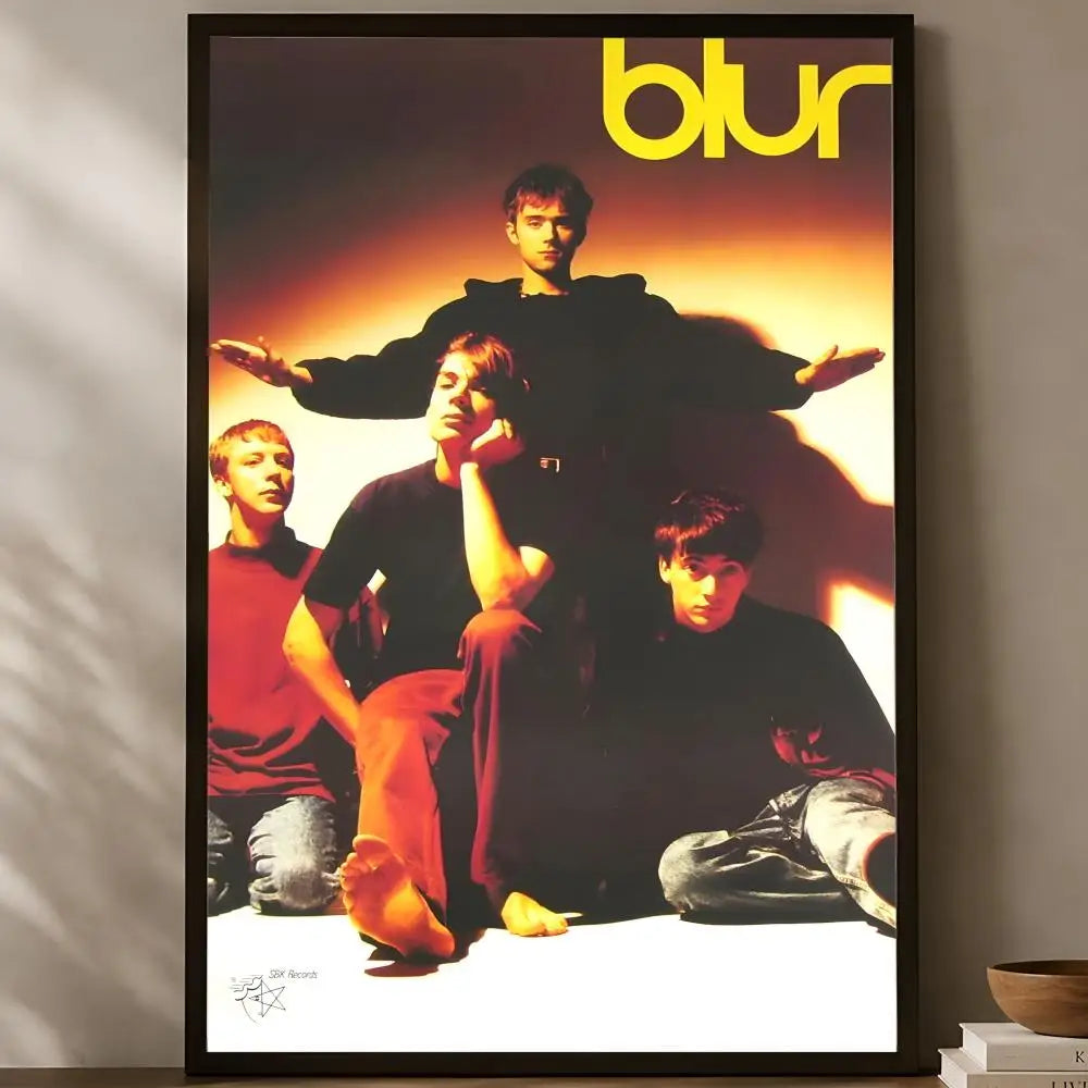 Blur Band HD PVC Self-Stick Wall Art Poster | Waterproof Decor Wall Art Poster Axl White05 30X40cmNoframe