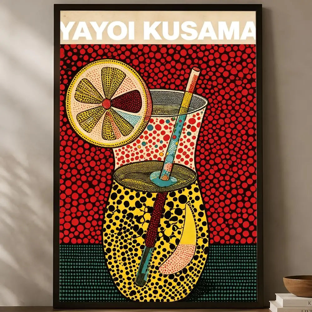 Yayoi Kusama Wall Art Poster – Self-Stick Waterproof HD Wall Art Poster Axl