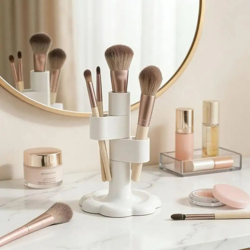 Rotatable Makeup Brush Holder – Cosmetic Organizer Stand Makeup Brush Organizer Axl