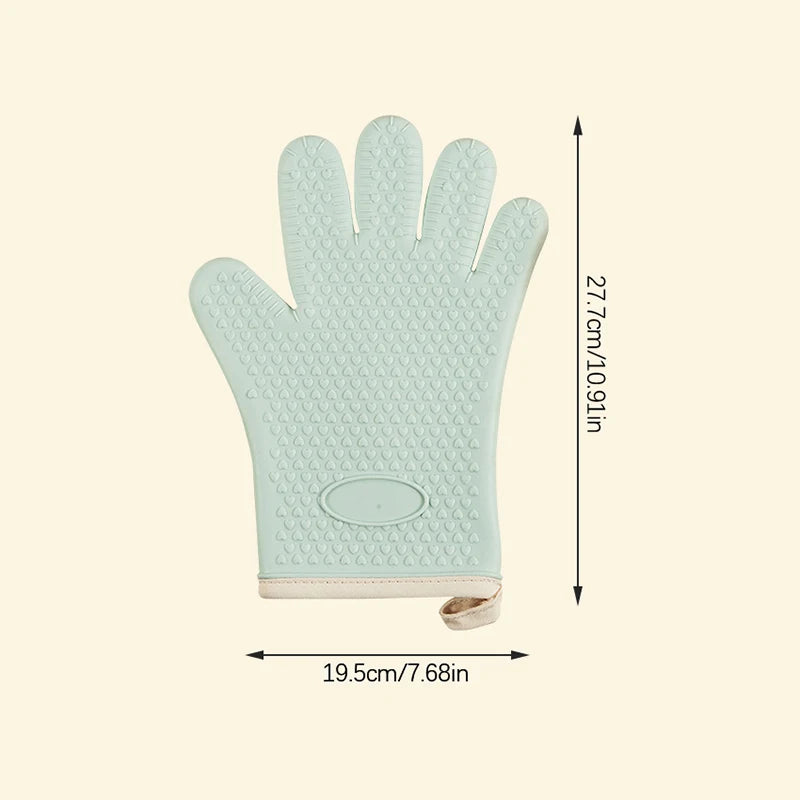 Silicone Oven Gloves – Heat Resistant Non-Slip Kitchen Mitts Silicone Oven Mitts Axl