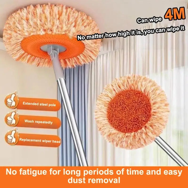 Rotating Sunflower Mop – Wall & Ceiling Dust Remover Tool Ceiling Wall Mop Axl