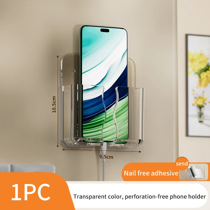 Wall Mount Phone & Remote Control Holder Storage Box Wall Storage Organizer Axl A1