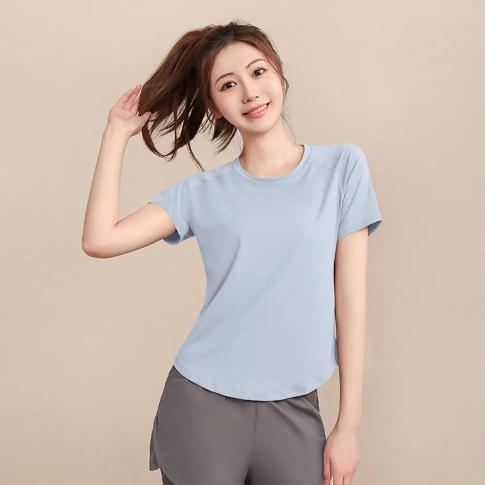 Women's Short-Sleeve Quick-Dry Running Shirt | Fitness Top Women's Fitness Shirt Axl