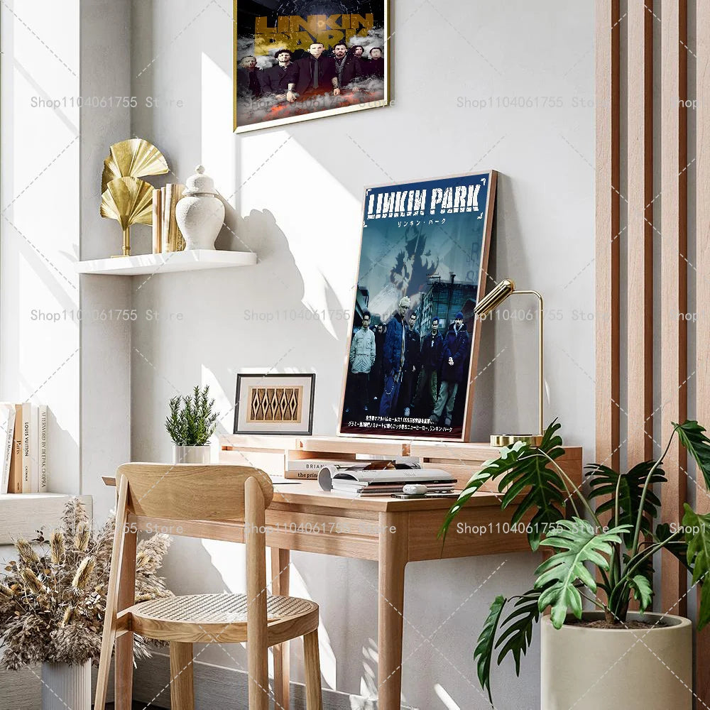 Rock Band Wall Poster – Self-Adhesive Waterproof Art Sticker Wall Art Poster Axl