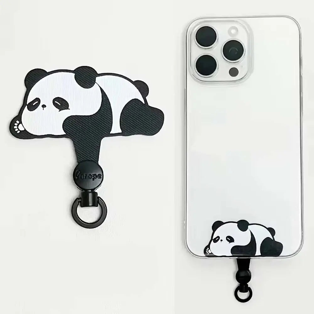 Cartoon Animal Phone Tether Tab – Detachable Metal Ring Patch Phone Tether Tab Axl