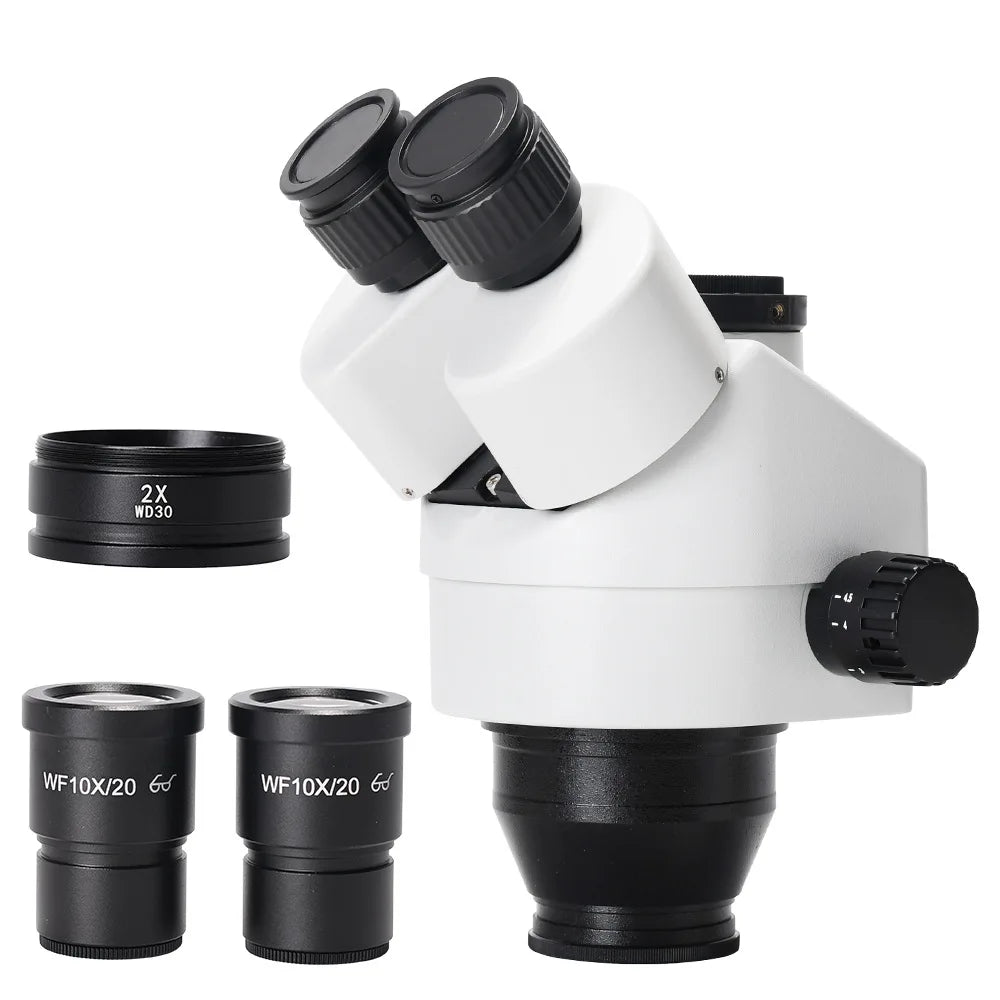 7–45X Trinocular Stereo Microscope Head | Zoom Lens Trinocular Microscope Head Axl