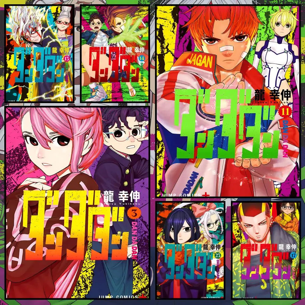 Dandadan Manga Poster – Waterproof Self-Adhesive Wall Art Anime Wall Poster Axl