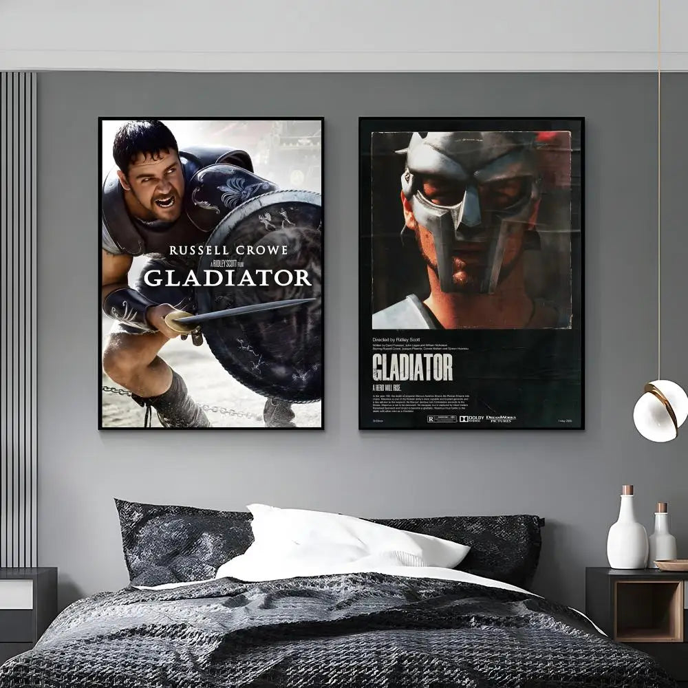 Gladiator Movie HD Wall Poster – Waterproof Sticky Home Decor Movie Wall Poster Axl