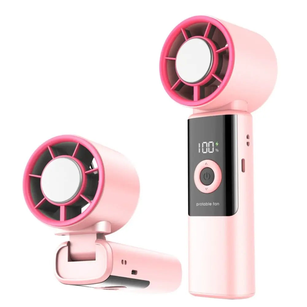 Portable Handheld Fan – 199 Speeds, Digital Display, USB-C Handheld Personal Fan Axl