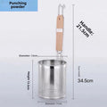 Stainless Steel Mesh Strainer Basket with Wooden Handle Kitchen Strainer Basket Axl 12cm