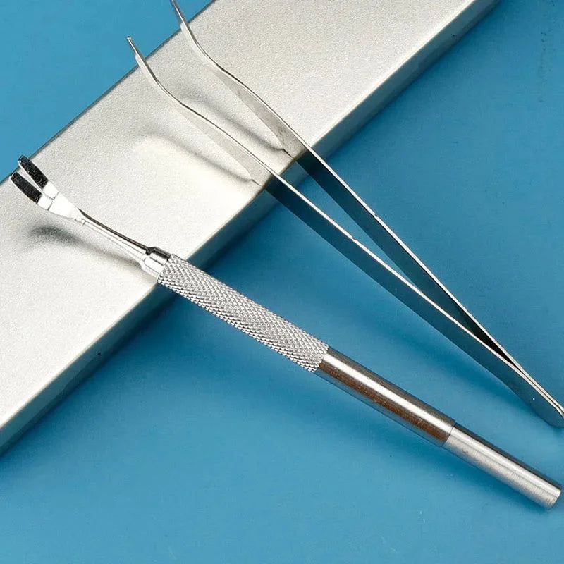 Stainless Steel Tick Remover Tweezers for Humans & Pets Tick Removal Tool Axl