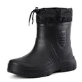 Men's Waterproof Ankle Rain Boots – Lightweight Slip-On Men's Rain Boots Axl black 40