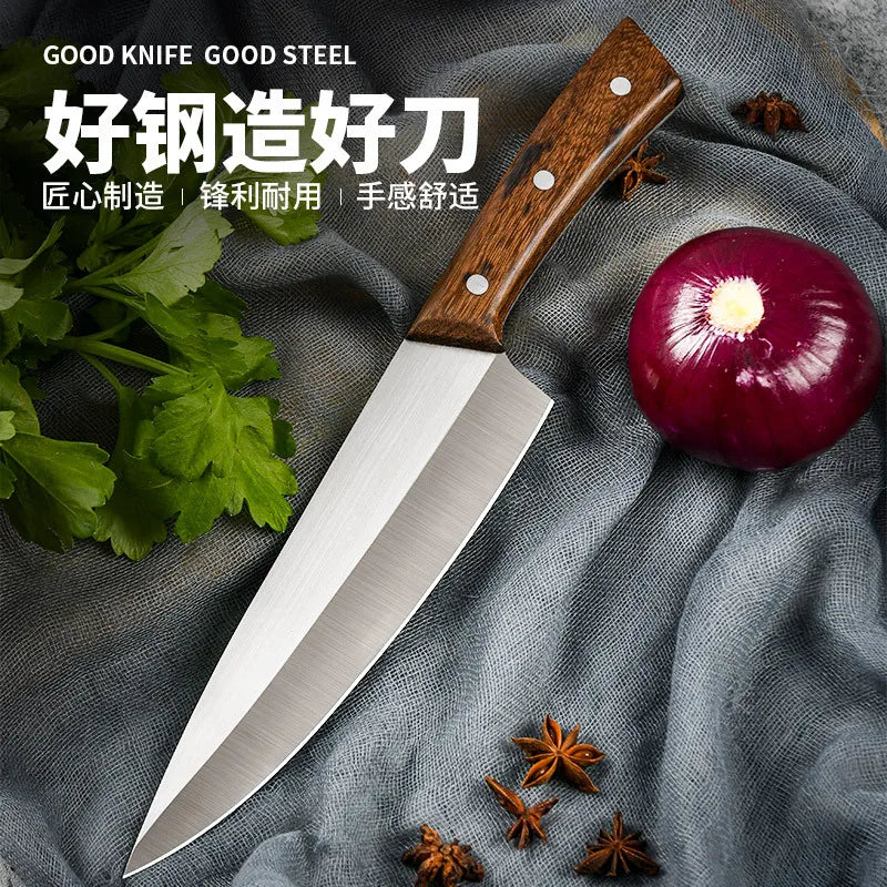 7-Inch Chef Knife – Rosewood Handle Stainless Steel Kitchen Knife Chef Knife Axl