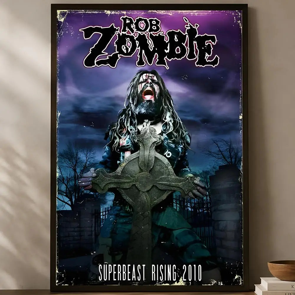 Rob Zombie Self-Stick HD Wall Art Poster – Waterproof Decor Wall Art Poster Axl White09 30X40cmNoframe