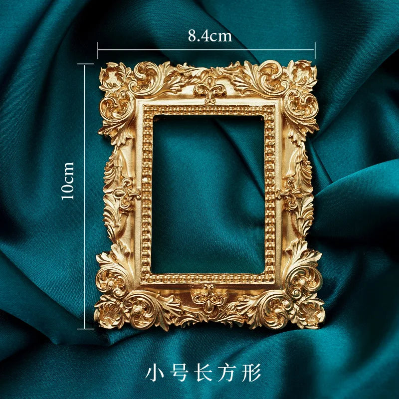 Golden Retro Resin Photo Frame – Nail Art & Photography Props Photography Prop Frame Axl