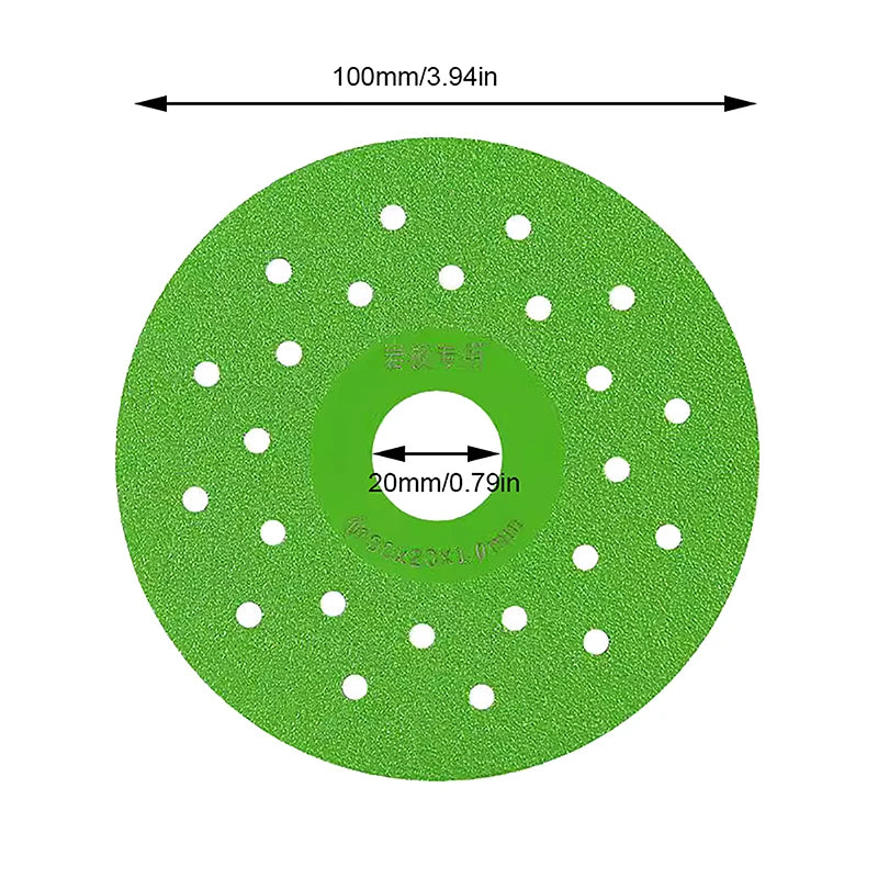 4-Inch Diamond Cutting Disc for Tile, Ceramic, Glass & Marble Diamond Cutting Disc Axl one size
