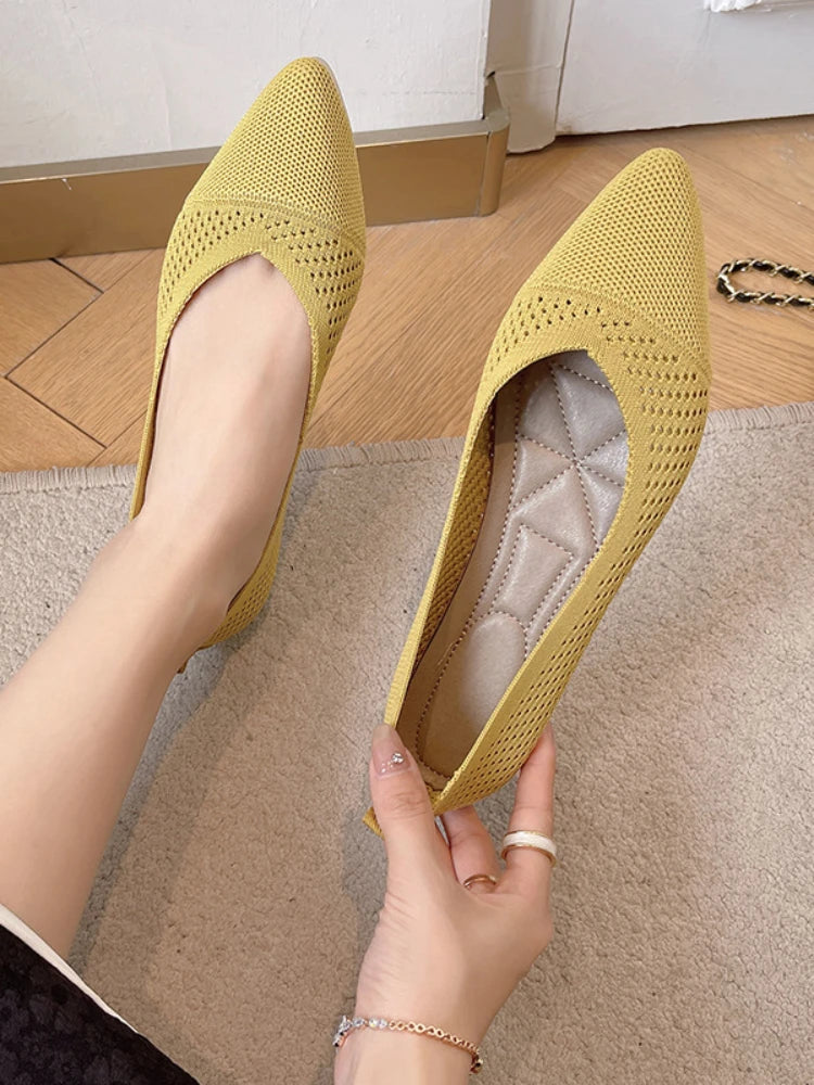 Women's Breathable Mesh Ballet Flats – Slip-On Comfort Loafers Women's Ballet Flats Axl