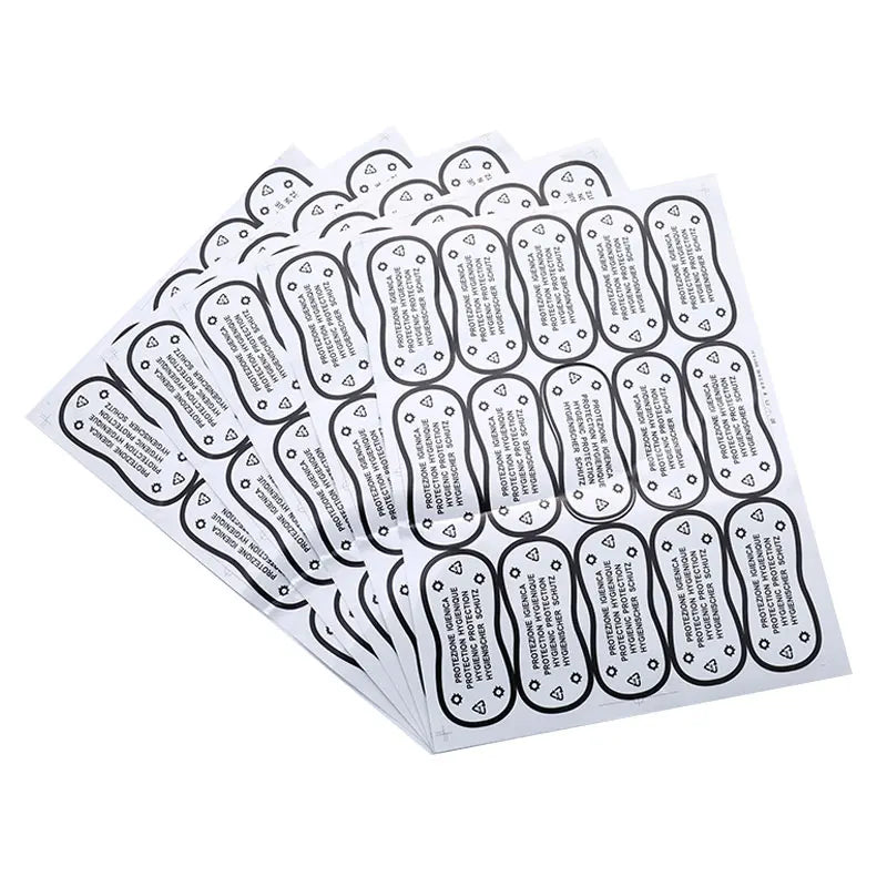 75pcs Clear Hygiene Label Stickers – Swimwear & Lingerie Try-On Hygiene Label Stickers Axl