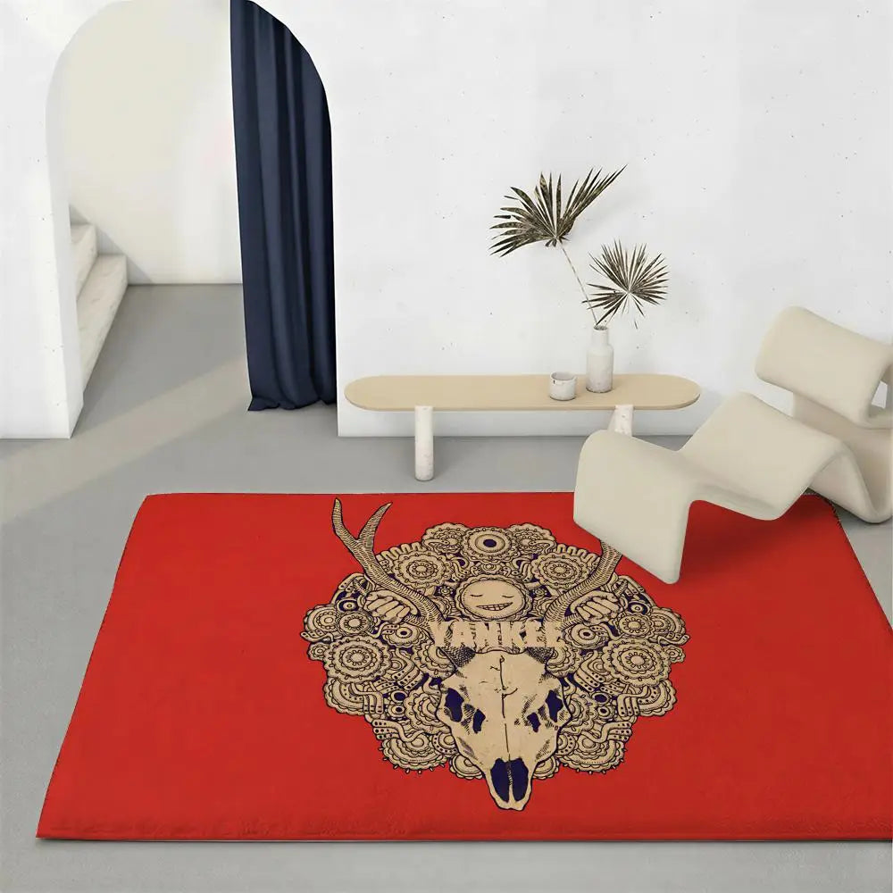 Kenshi Yonezu Flannel Floor Mat – Non-Slip Soft Indoor Rug Indoor Flannel Rug Axl White2 40x60cm