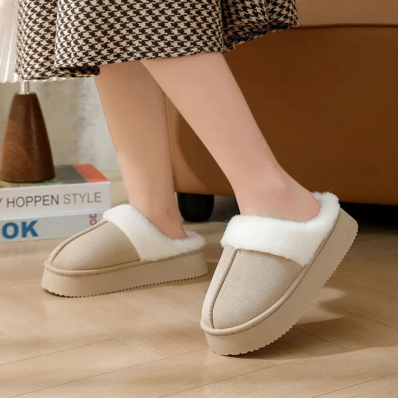 Non-Slip Winter Slippers – Warm Thick Bottom Indoor Shoes Indoor Winter Slippers Axl