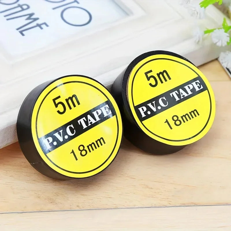 10-Pack Black Electrical Tape – Flame Retardant & Waterproof Electrical Tape Axl