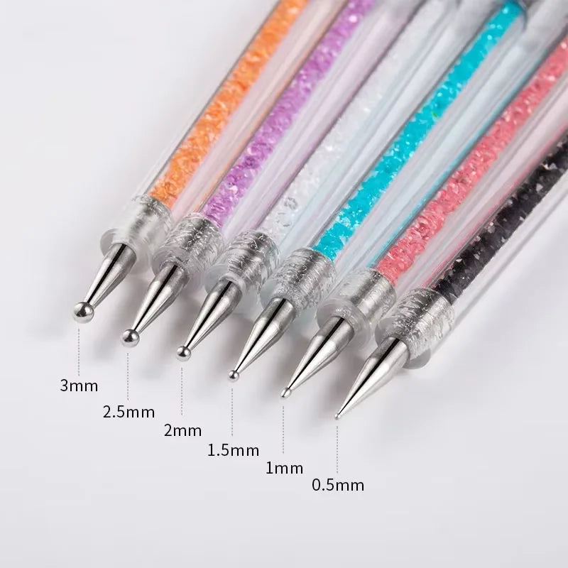 6-Piece UV Gel Nail Art Brush Set – Liner & Acrylic Pens Nail Art Brush Set Axl