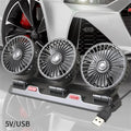 360° Dual Head Car Fan USB/12V/24V – 2 Speed Desk & Auto Fan Dual Head Car Fan Axl 3 Head 5V USB