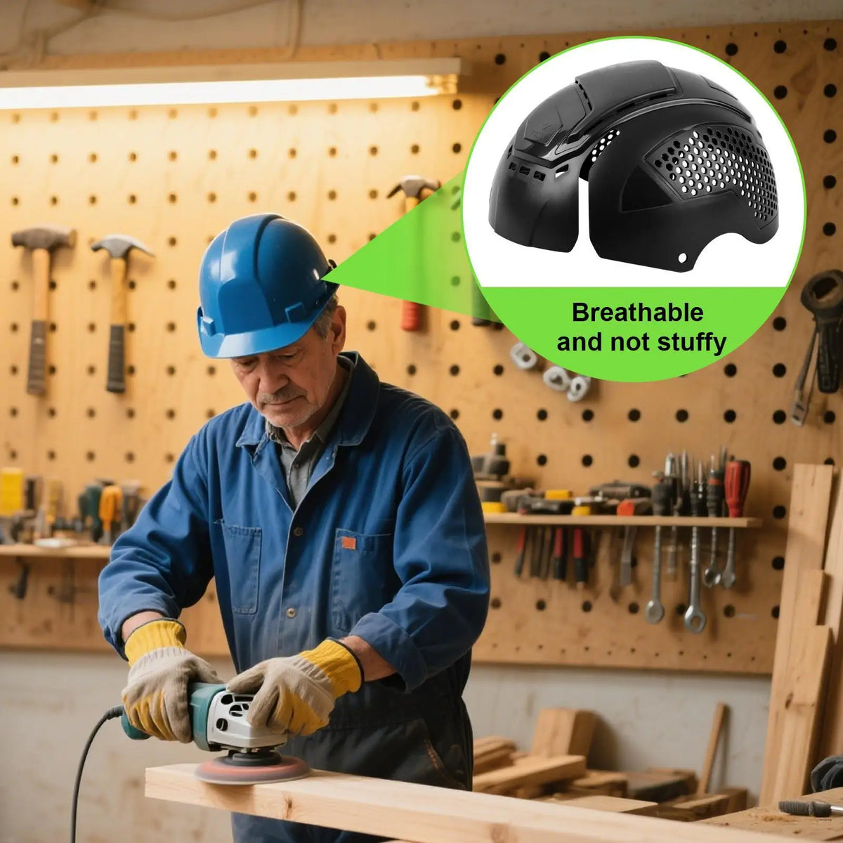 Breathable Bump Cap Insert – ABS Safety Hat for Work & Sports Safety Bump Cap Axl