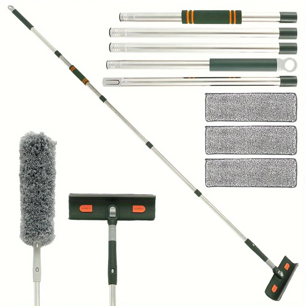 Extendable Window Squeegee & Floor Scraper – 144–206cm Pole Window Squeegee Axl