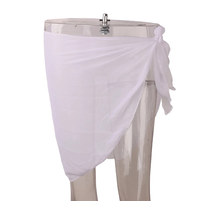 Women's Chiffon Sarong Beach Cover-Up Wrap Skirt | One Size Swimwear Cover-Up Axl