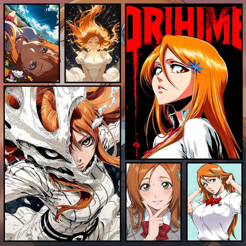 Anime Orihime Inoue Wall Poster – Waterproof Self-Adhesive Art Anime Wall Poster Axl