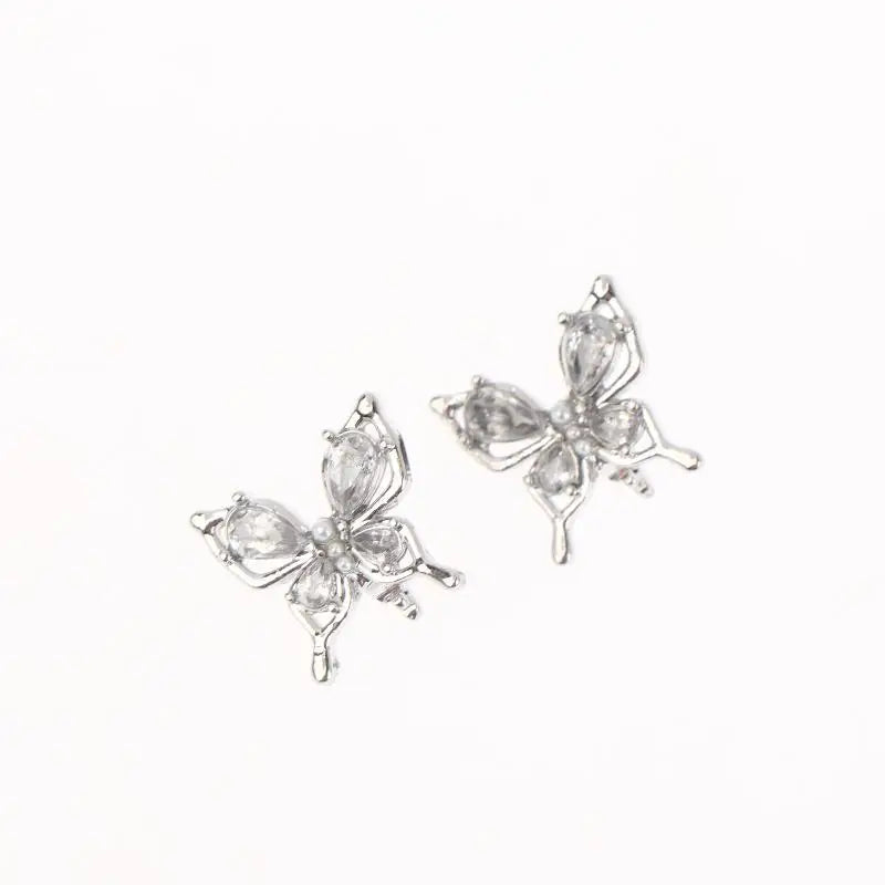 Rhinestone Clip-On Earbud Charms – 2Pcs DIY Earphone Decor Earphone Charms Axl