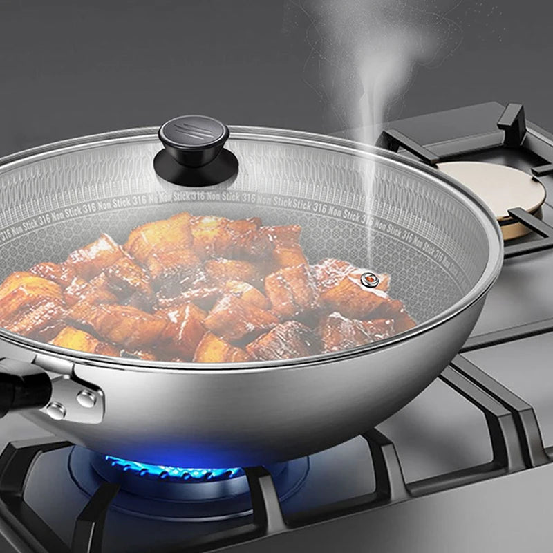Tempered Glass Pot Lid – Shatter-Proof Stainless Steel Rim Glass Pot Lid Axl