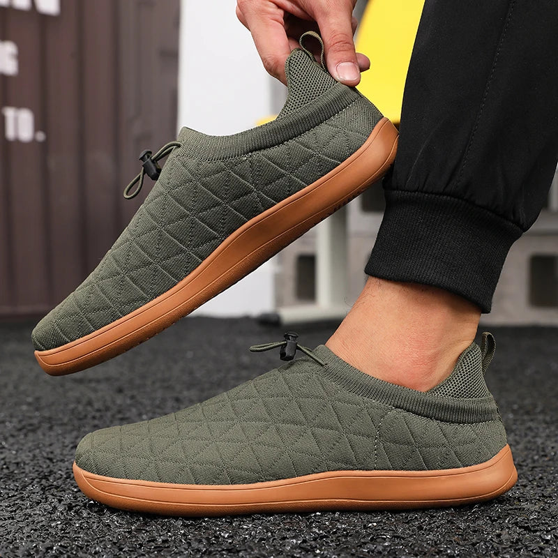 Men's Barefoot Slip-On Sneakers – Breathable Mesh Wide Fit Slip-On Sneakers Axl
