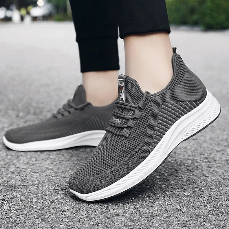 YBQJOO Men's Breathable Mesh Sneakers – Soft Sole Casual Shoes Men's Casual Sneakers Axl
