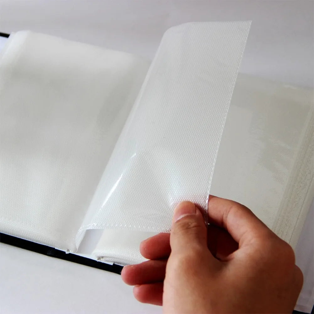 100 Pocket Linen Photo Album – Slip-In 4x6 Picture Storage Slip-In Photo Album Axl
