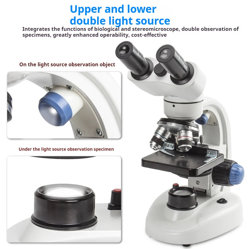 640x HD Binocular Biological Microscope for Students Biological Microscope Axl