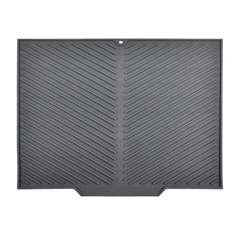 Silicone Draining Drying Mat – Non-Slip Kitchen Dish Pad Kitchen Drying Mat Axl DARK GRAY-1 50.5X42.5cm