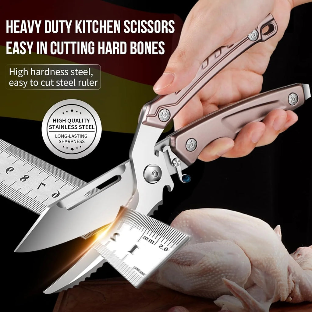 Heavy Duty Stainless Steel Kitchen Shears | Poultry Scissors Kitchen Shears Axl