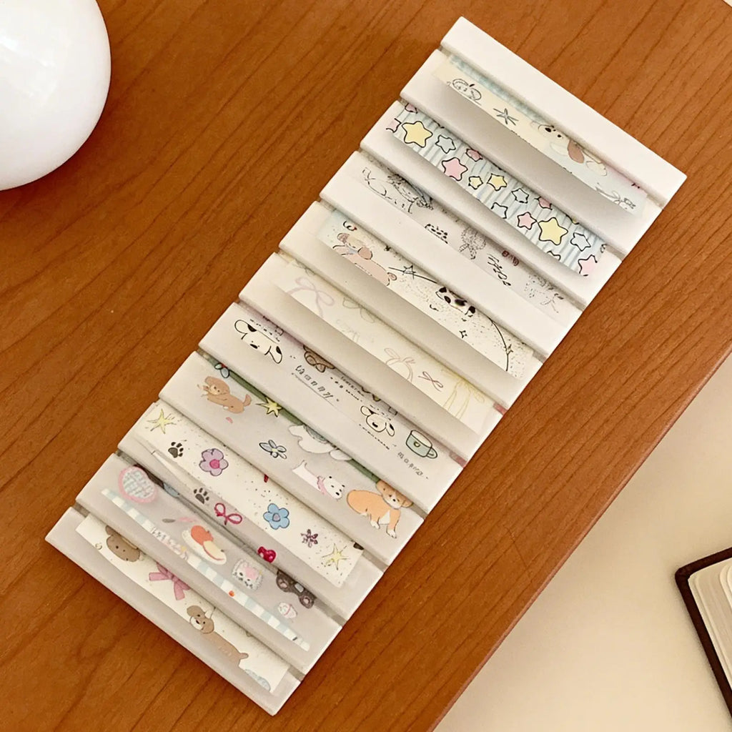 Nail Transfer Foil Storage Box – 10-Slot Organizer Case Nail Art Organizer Axl