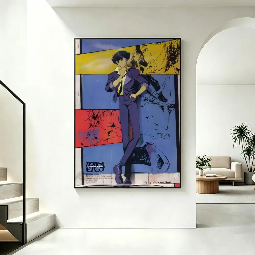 Cowboy Bebop Anime Poster – HD Waterproof Wall Art Decor Anime Wall Poster Axl