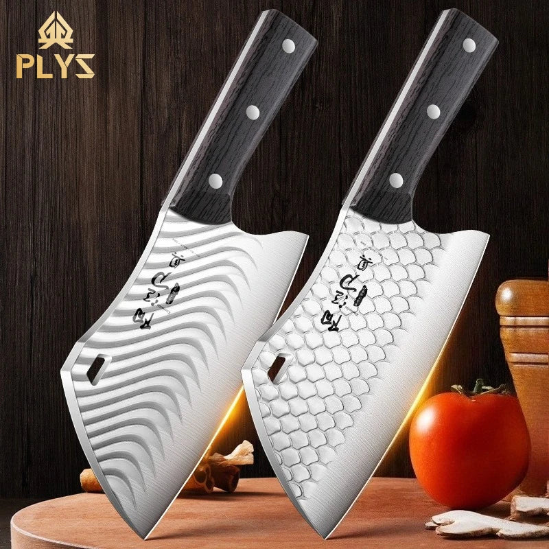 PLYS Forged Chef's Slicing Knife – Sharp Stainless Steel Blade Chef's Slicing Knife Axl