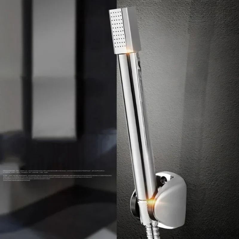 Modern Chrome Handheld Rain Shower Head – Steel & Copper Handheld Shower Head Axl