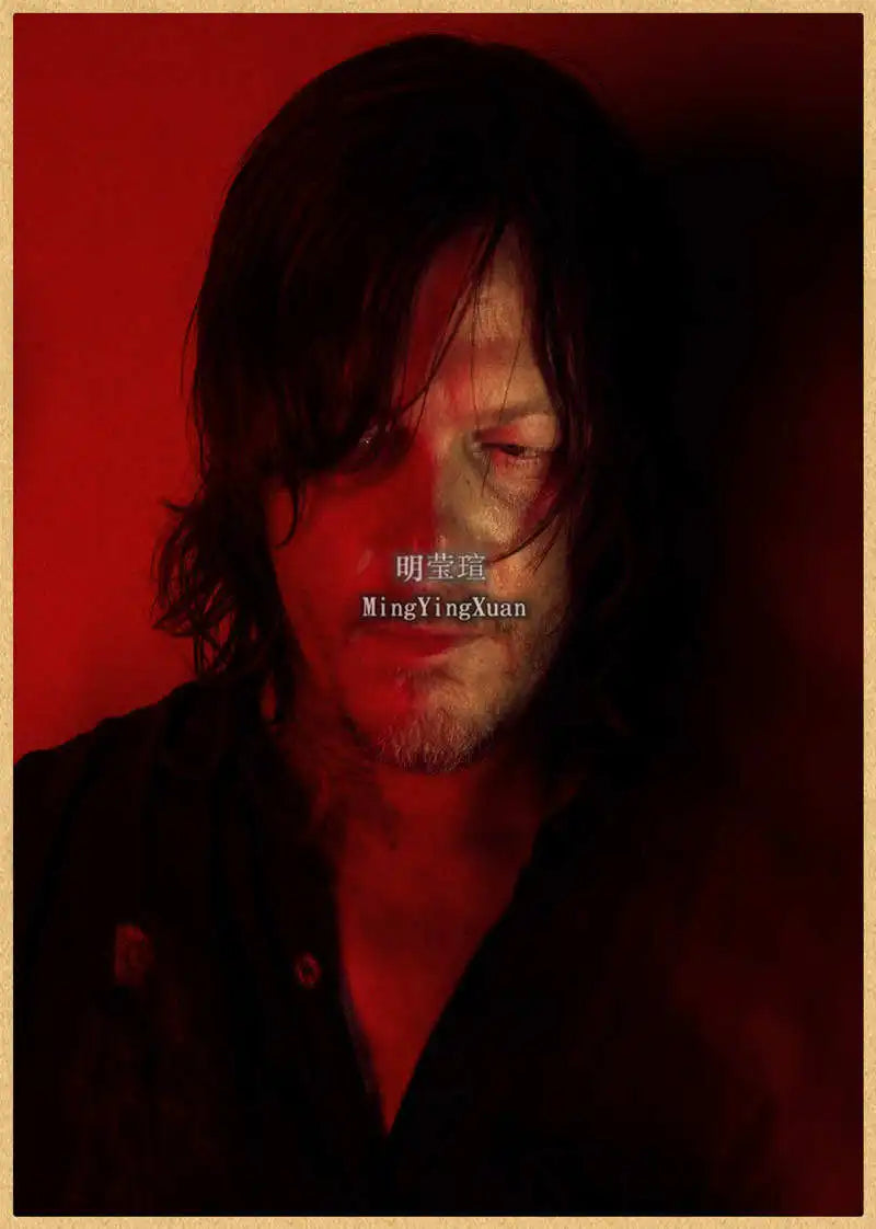 Walking Dead Vintage Kraft Paper Poster | Retro Wall Art Decor