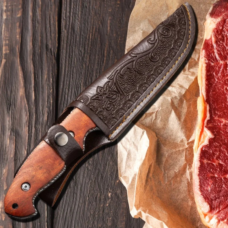 Damascus Pattern Kitchen Knife – D2 Steel Multi-Purpose Boning Multi-Purpose Kitchen Knife Axl