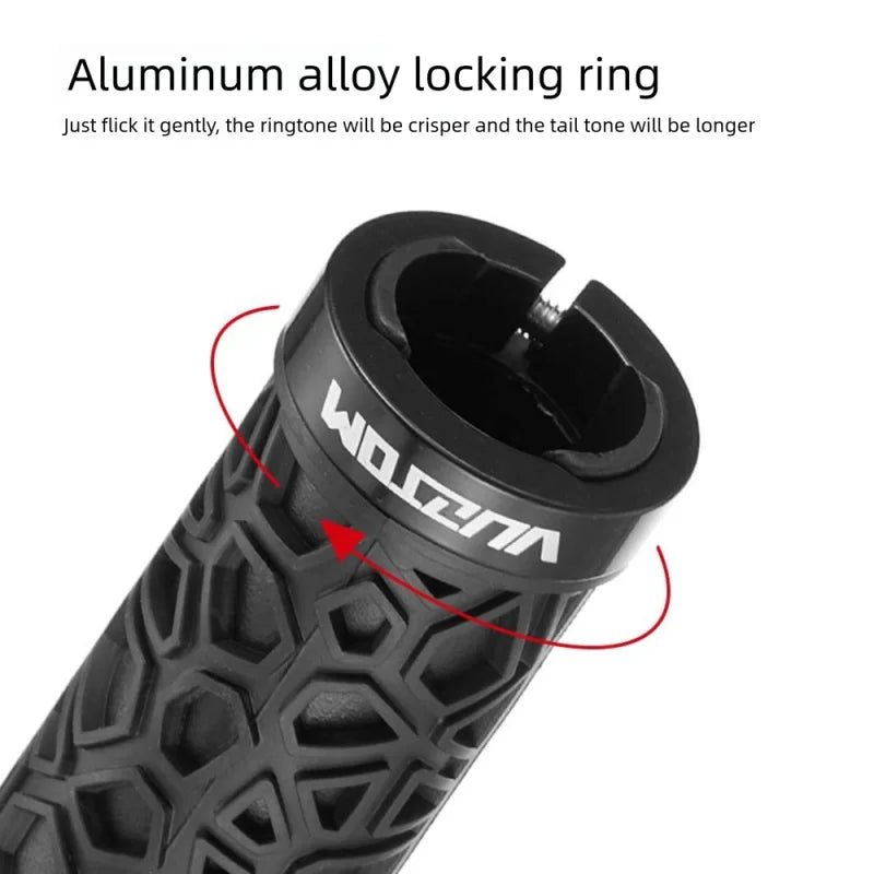 MTB Dual Lock-On Bike Handlebar Grips – Rubber & Aluminum Bike Handlebar Grips Axl